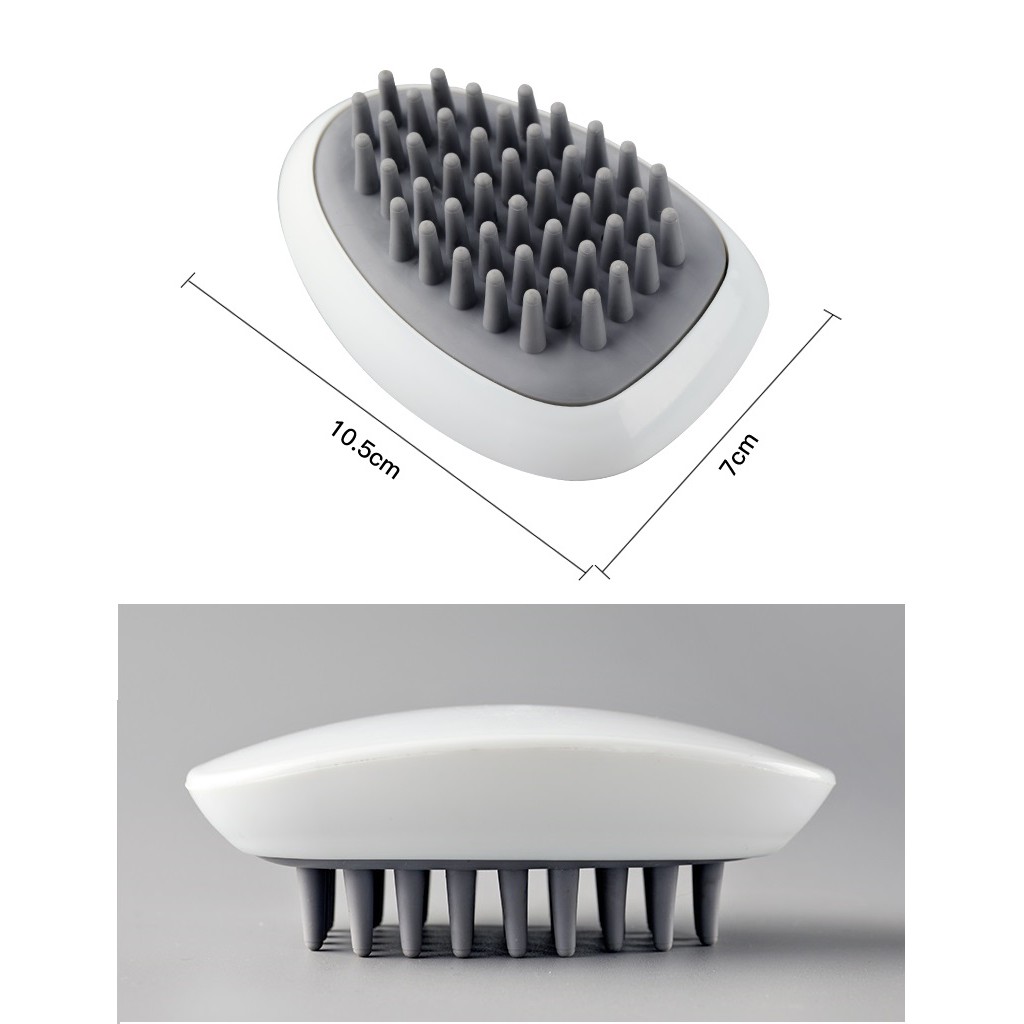 Lược, bàn chải Gội Đầu Massage Silicon, sạch gàu