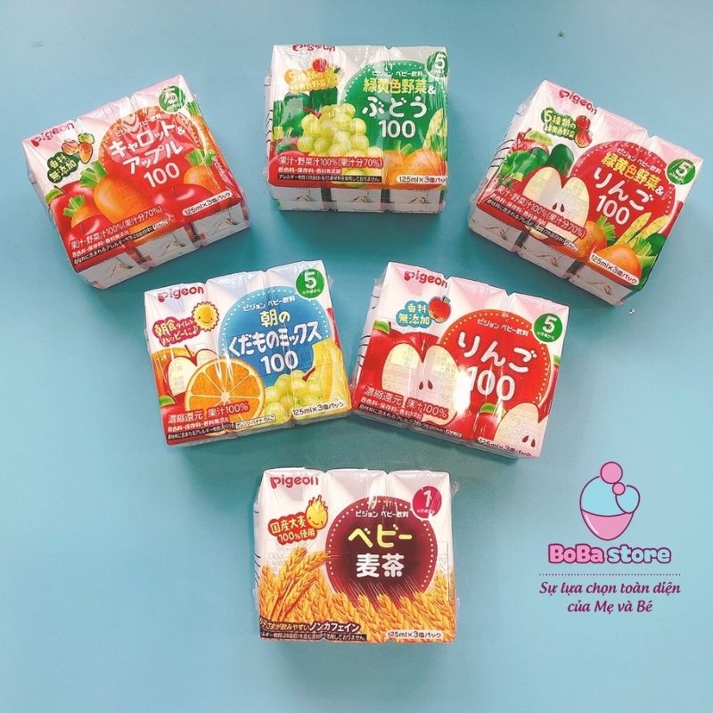 Nước ép trái cây - rau củ cho bé Pigeon - BoBa store