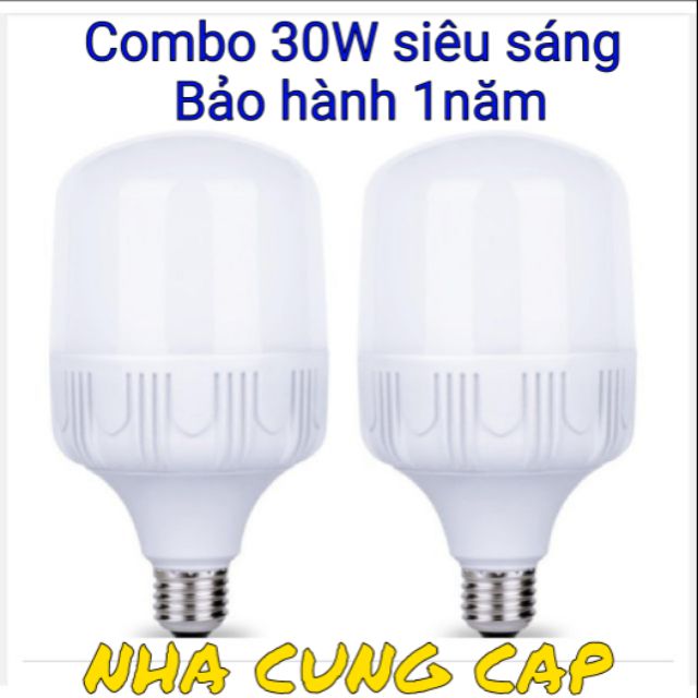 (GIÁ HỦY DIỆT) BỘ 2 bóng led 30W SIÊU SÁNG