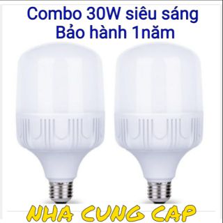 Bộ 2 bóng led 30w siêu sáng