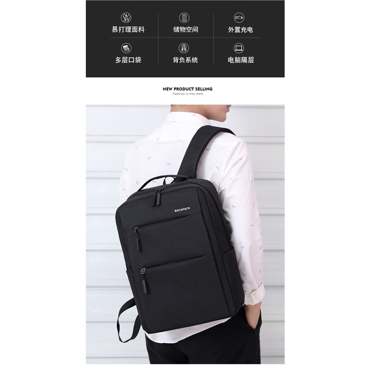 Balo Laptop Công Sở, BaLo Nam Nữ , Ngăn Laptop 15'6 inch Chống Thấm Nước,Chống Sốc Thời Trang