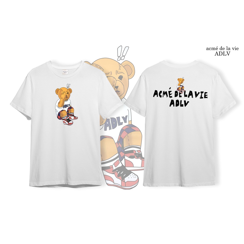 Áo ADLV Thun Cotton CAO CẤP [Vải Cotton] - Mẫu 34 - Gấu Teddy Mang Giày