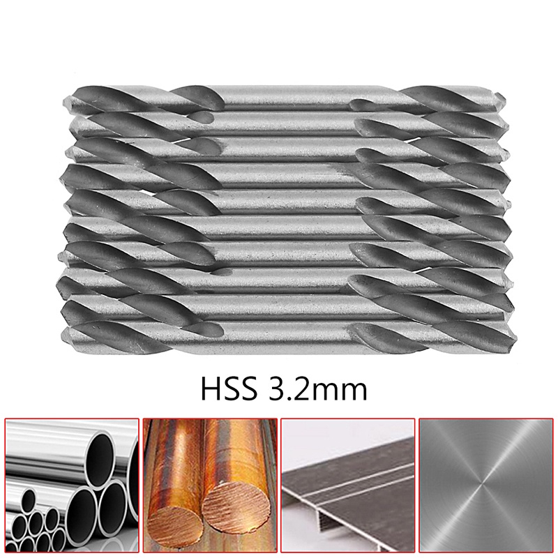 Bộ 10 Mũi Khoan Xoắn Ốc 3.5mm HSS Chất Lượng Cao