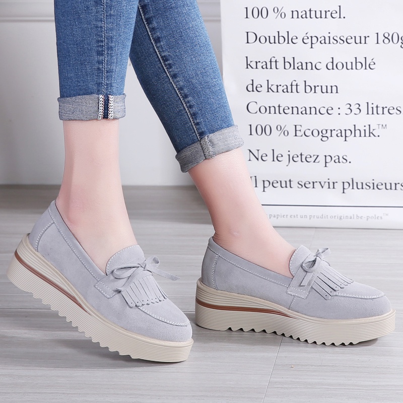 Giày Lười Nữ Đế Dày Da Bò Size 41