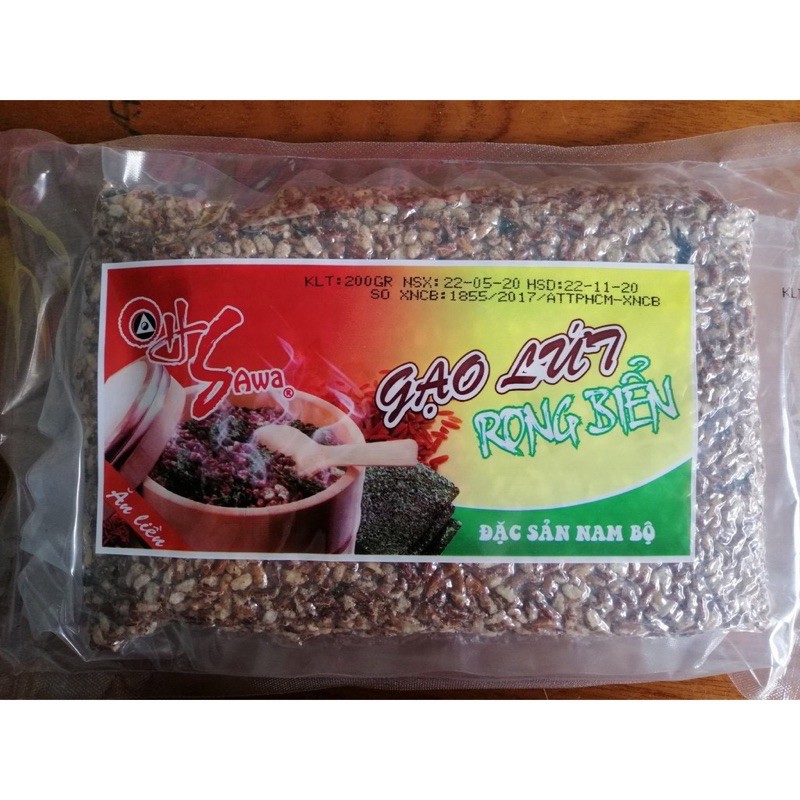 Cơm gạo lứt xốp rong biển Ohsawa Thiên Ưng An Hạ gói 200 gram