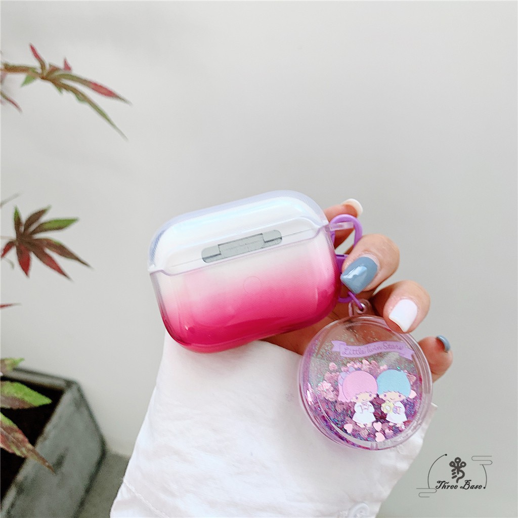 Airpods case Fashion Clear cases Sanrio Keychain Bag pendant Little twin stars Cinnamoroll Hello kitty Pom Pom Purin Portable ShockProof Protective Silicone Cover For Apple Pro gen 2 Wireless Bluetooth Earphone Headset Transparent Casing