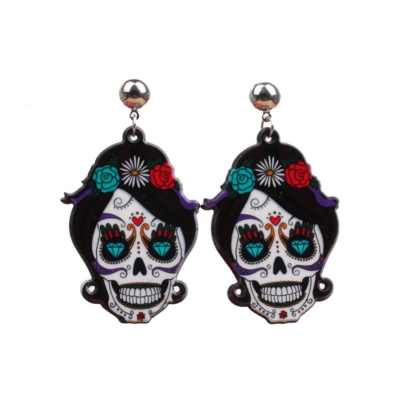 Khuyên Tai Hình Đầu Lâu Halloween Độc Đáo