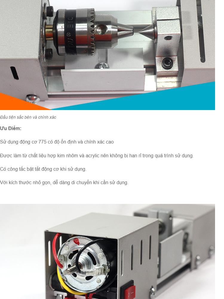 Máy tiện gỗ mini