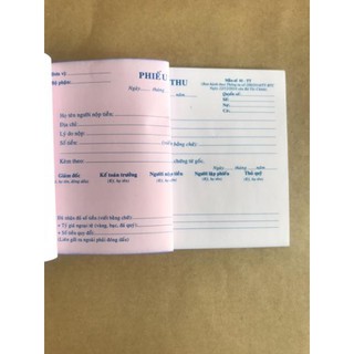 [SIÊU RẺ] Phiếu thu- chi 2 liên 13 x 19 [CHẤT LƯỢNG]