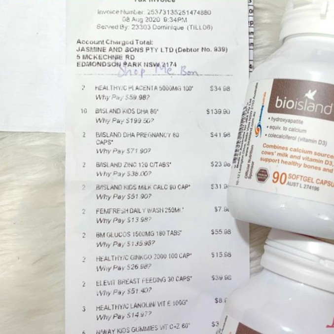 Canxi sữa Canxi Milk Bioisland bổ sung cho bé từ 7 tháng tuổi 90 viên - Úc