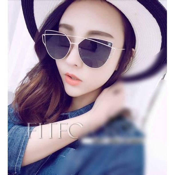 [GIÁ SỐC] Mắt kính tráng gương sang chảnh đủ màu mã 30 ( tặng kèm hộp đựng kính )