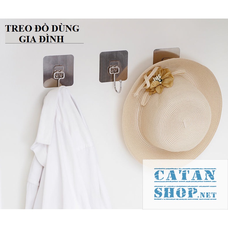 Móc dán tường tráng bạc siêu dính INOX 304, chịu lực loại tốt  GD598-MDMoc-INOX