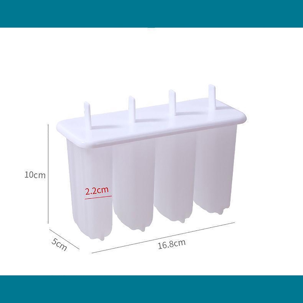 1 Bộ 4 Khuôn Làm Kem DIY Bằng Nhựa Dễ Thương Sáng Tạo