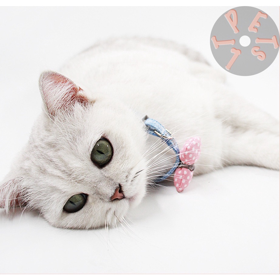 Vòng Cổ Nơ Cho Cún Mèo làm thủ công Handmade
