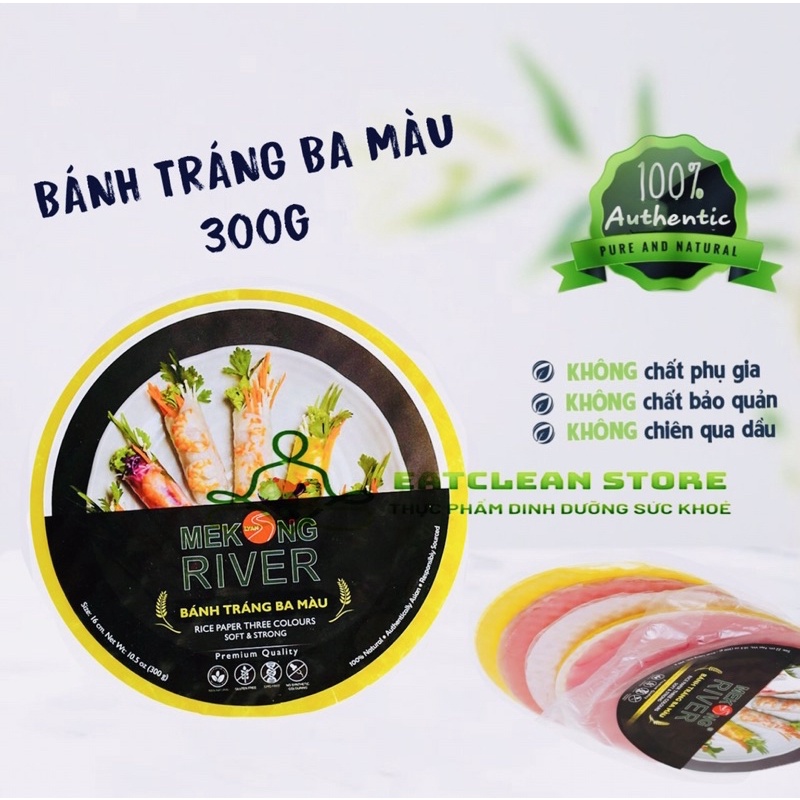 Bánh tráng ba màu (bánh tráng củ dền, gạo, bánh tráng nghệ) tốt cho sức khỏe eatclean ăn kiêng giảm cân thực dưỡng