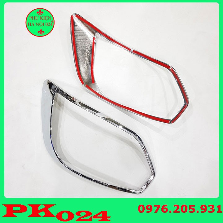 [Kia Soluto] Ốp Viền Đèn Pha, Hậu Mạ Crom Cho Xe - Kia Soluto