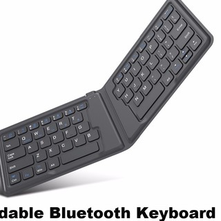 Bàn Phím Bluetooth Không Dây Siêu Mỏng Gấp Gọn Có Thể Sạc Lại Cho Iphone Ipad 9.7 Ipad Pro Fire Hd 10