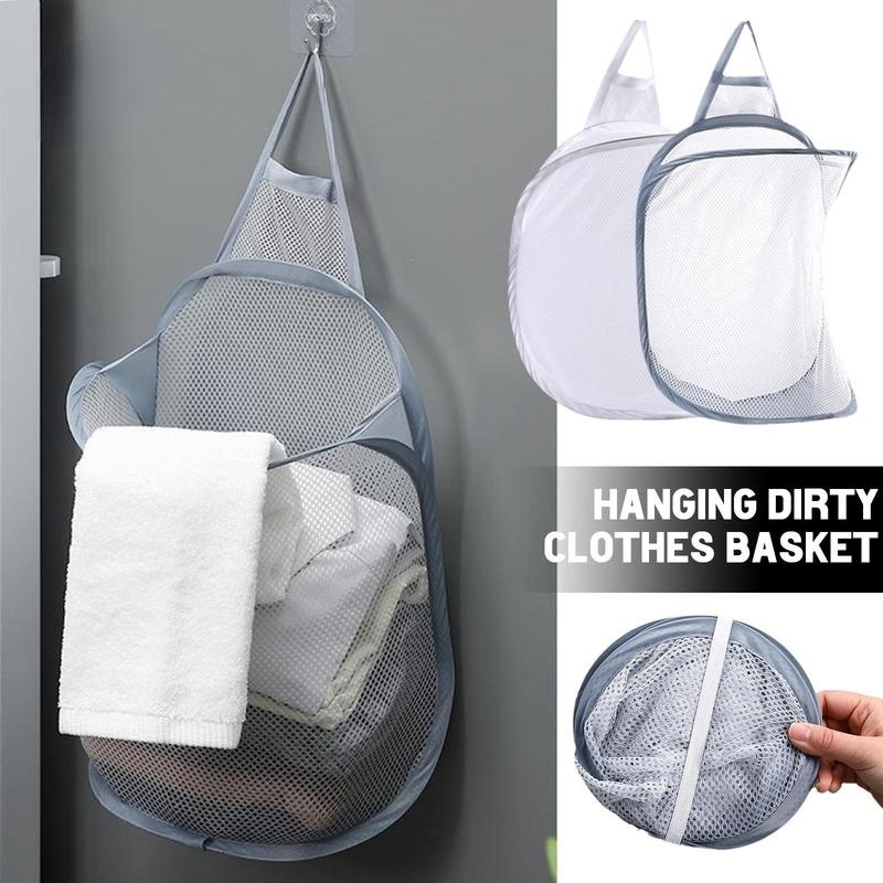 Giỏ Lưới Đựng Đồ Dơ Sức Chứa Lớn Có Thể Gấp Gọn Tiện Dụng Cho Gia Đình / Trường Học
