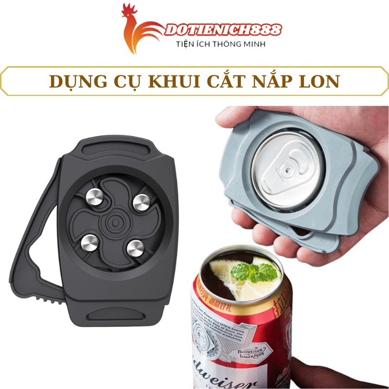 Dụng cụ mở nắp lon bia khui cắt nắp lon nước ngọt đồ hộp đa năng thông minh chuyên dụng