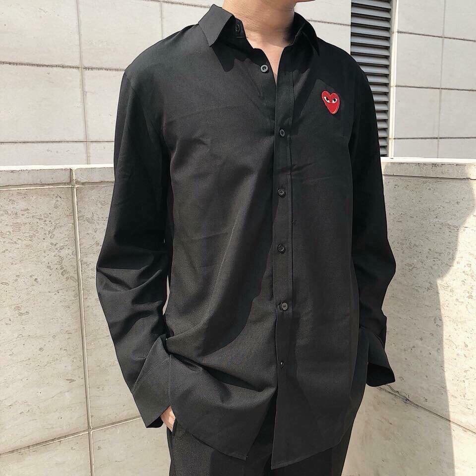 ÁO SƠ MI NAM NỮ THỜI TRANG CAO CẤP THÊU TRÁI TIM | BigBuy360 - bigbuy360.vn