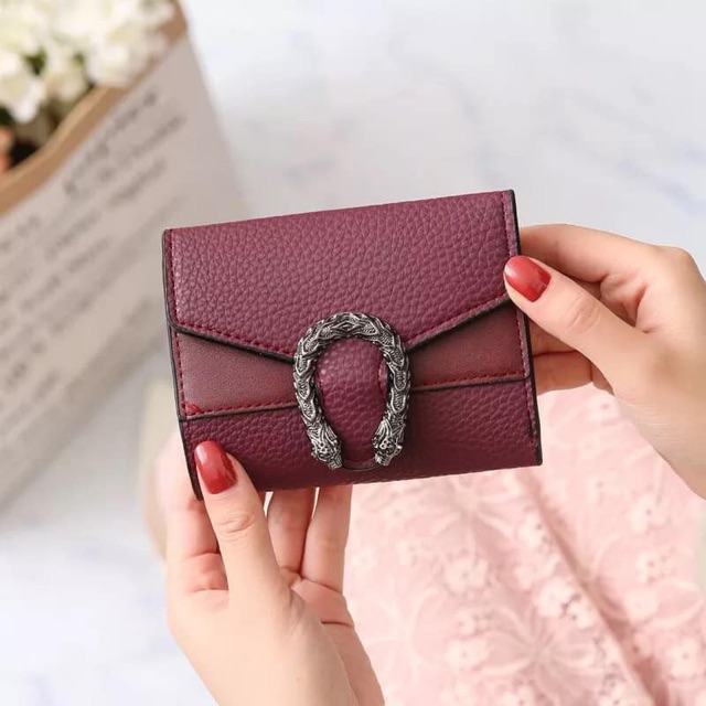 Ví nữ ngắn mini cầm tay nhỏ gọn nhiều ngăn thời trang hàn quốc dễ thương cute VN03