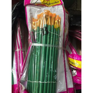 Vỉ bút tỉa sơn 12 chiếc, bút vẽ tranh
