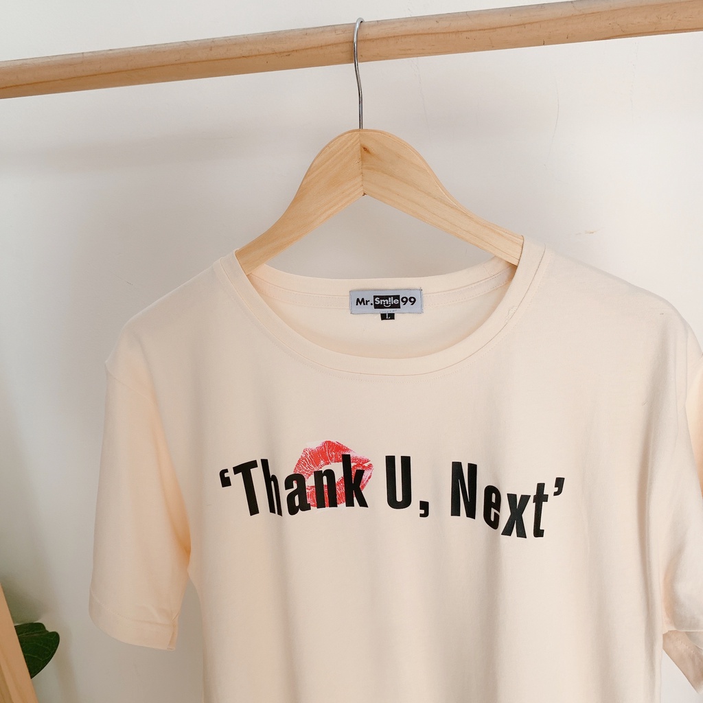 Áo Thun Nam Nữ Unisex Form Rộng Màu Kem Phối Chữ  Mr Smile 99 Shop