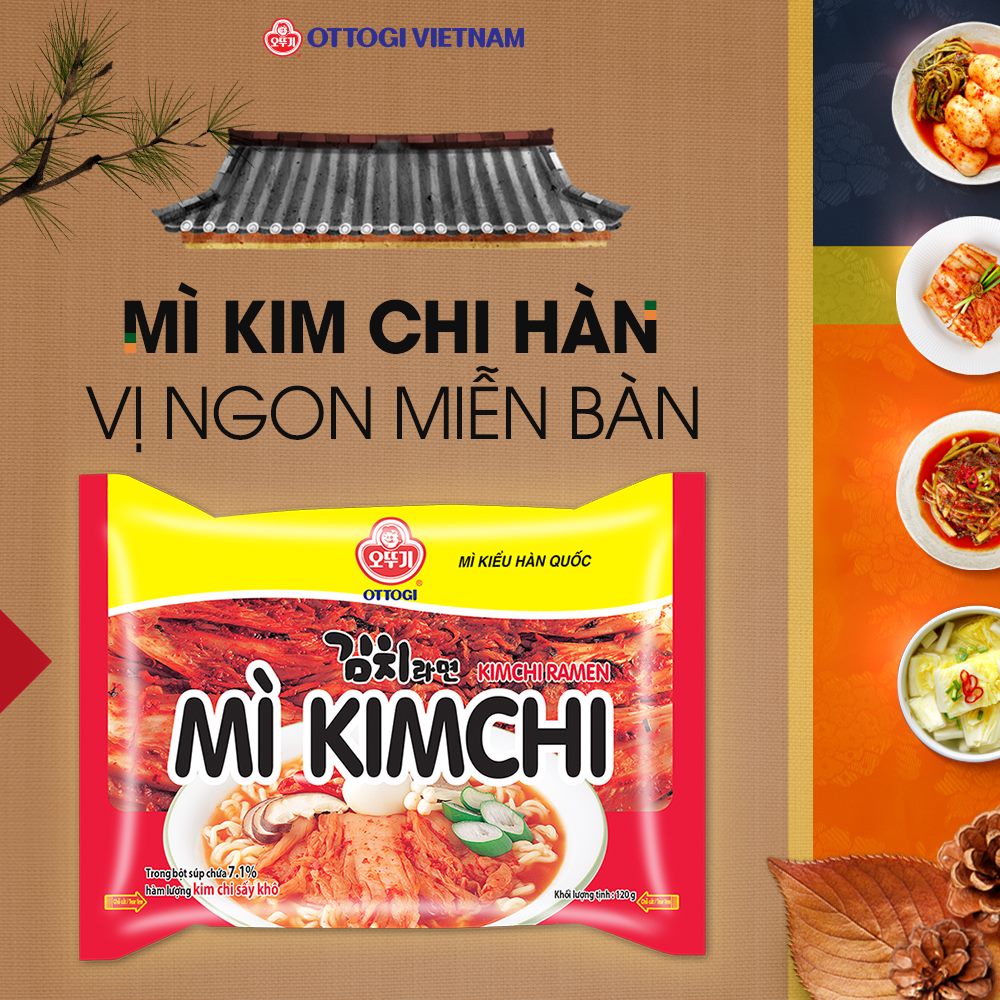 Mì kim chi Ottogi 120g