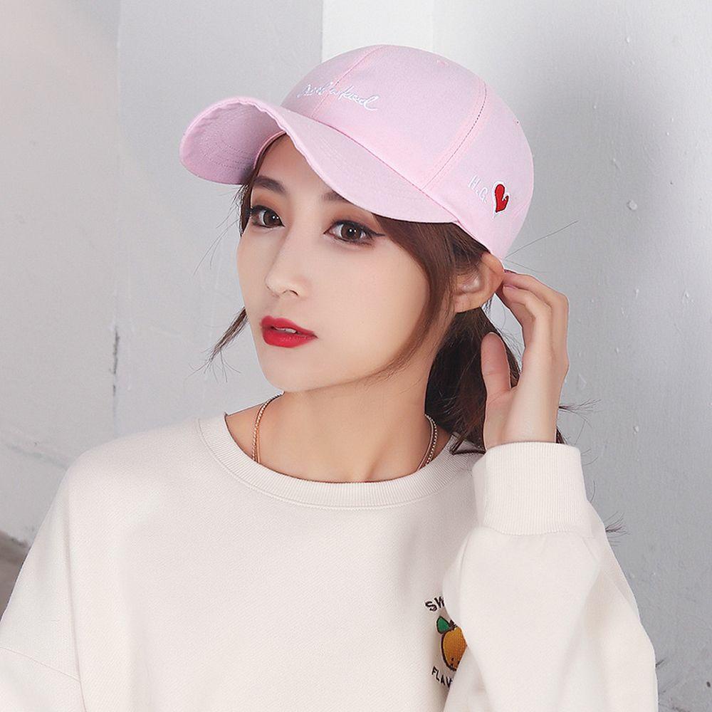 Mũ Lưỡi Trai Thêu Hình Trái Tim Phong Cách Hip Hop