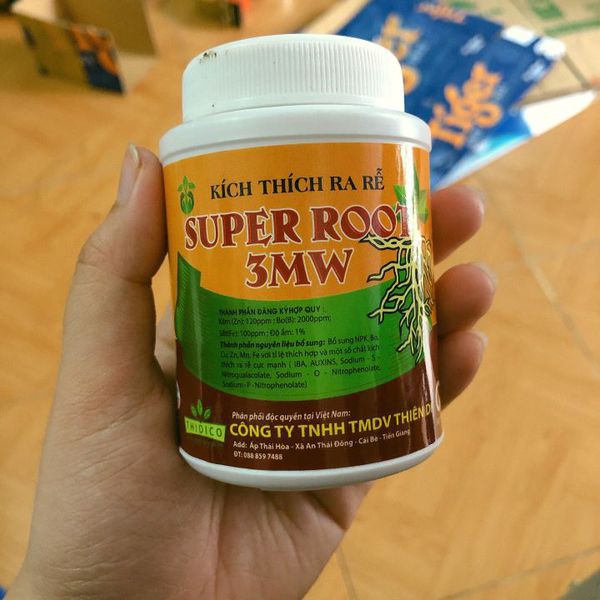 Phân bón super root 3MW siêu ra rễ hũ 100g