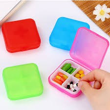 Hộp Đựng Thuốc Chia Ngăn Mini Dễ Thương Tiện Dụng KABA