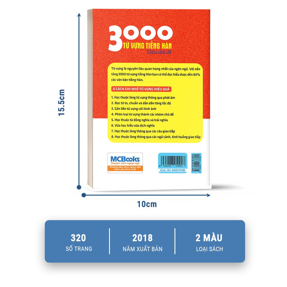 Sách - 3000 Từ vựng tiếng hàn theo chủ đề - Làm chủ từ vựng tiếng Hàn sau 3 tháng | BigBuy360 - bigbuy360.vn