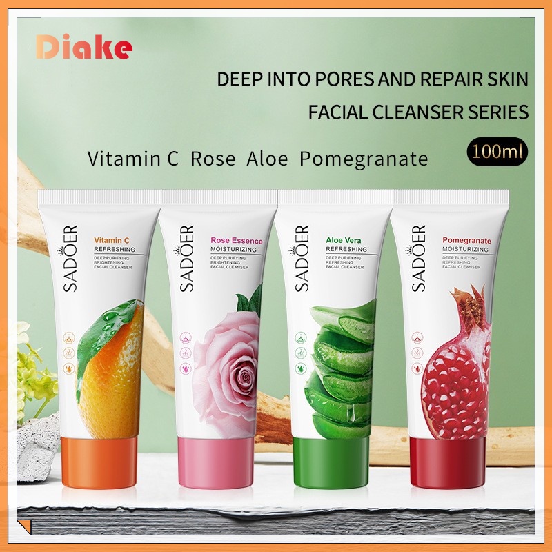 Sữa Rửa Mặt Diake Hương Trái Cây Dưỡng Ẩm Không Làm Tổn Thương Da 100g