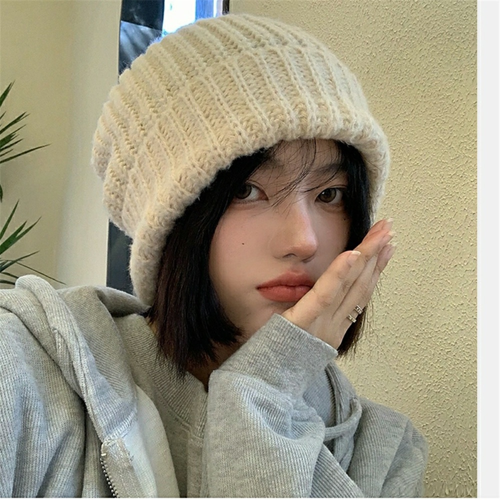 Nón len giữ ấm màu sắc đơn giản dành cho cả nam và nữ