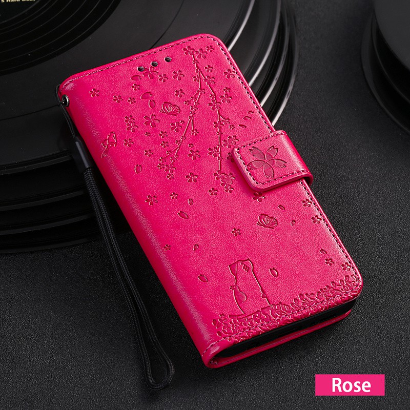 Bao da điện thoại có ngăn để thẻ dành cho Samsung Galaxy J4 J6 Plus J2pro 2018 | BigBuy360 - bigbuy360.vn