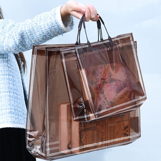 Túi Tote pvc Trong Suốt Chống Thấm Nước Tái Sử Dụng Tiện Lợi