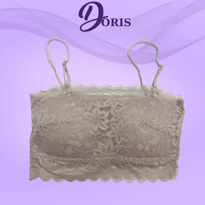 Áo Lót Ngực Bra Cotton Phối Ren Mềm Mại Co Dãn DORIS 9001