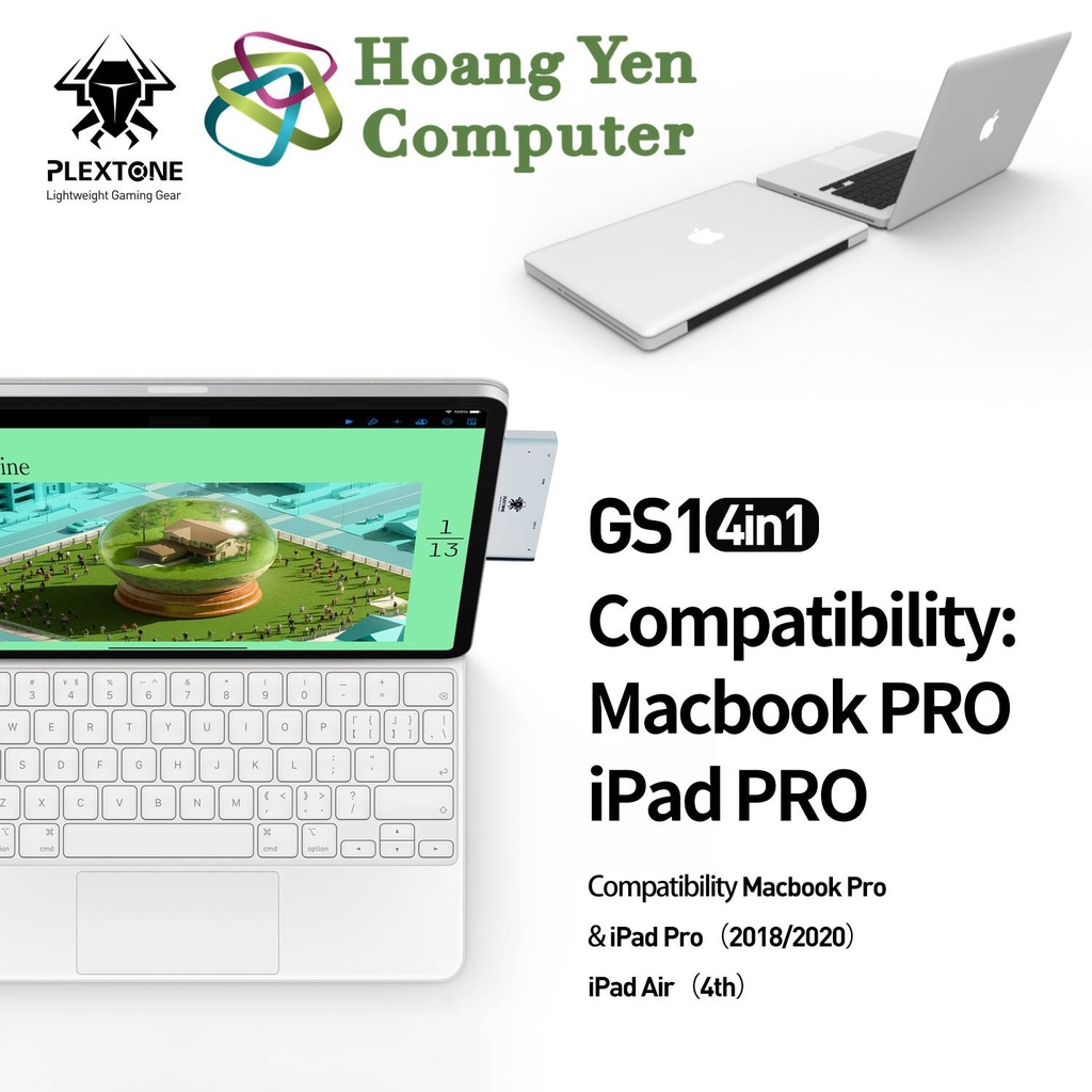 Hub Type C ra HDMI + USB 3.0 + Type C Sạc Cho laptop táo,Smartphone-Hoàng Yến Computer