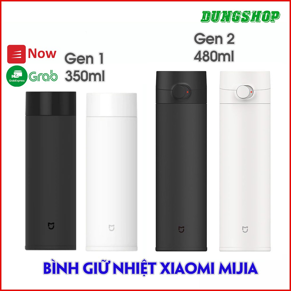 Bình giữ nhiệt Xiaomi Mijia (Gen 2 480ml - MJBWB02WC) hoặc (Gen 1 350ml - MJMNBWB01WC)