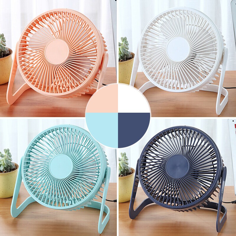 5 Inch Portable Fan USB Desktop Fan 2 Speed Mini Air Cooler 360 Degree Free Rotation Fan Adjustable Angle For Office Household