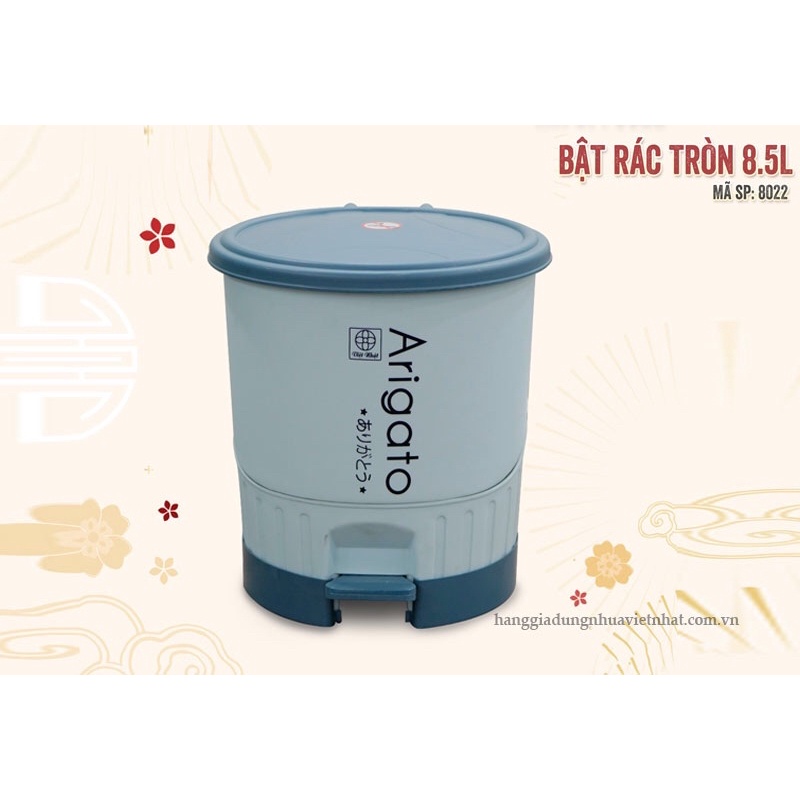 [HÀNG CHÍNH HÃNG] BẬT RÁC TRÒN 8,5l 8022