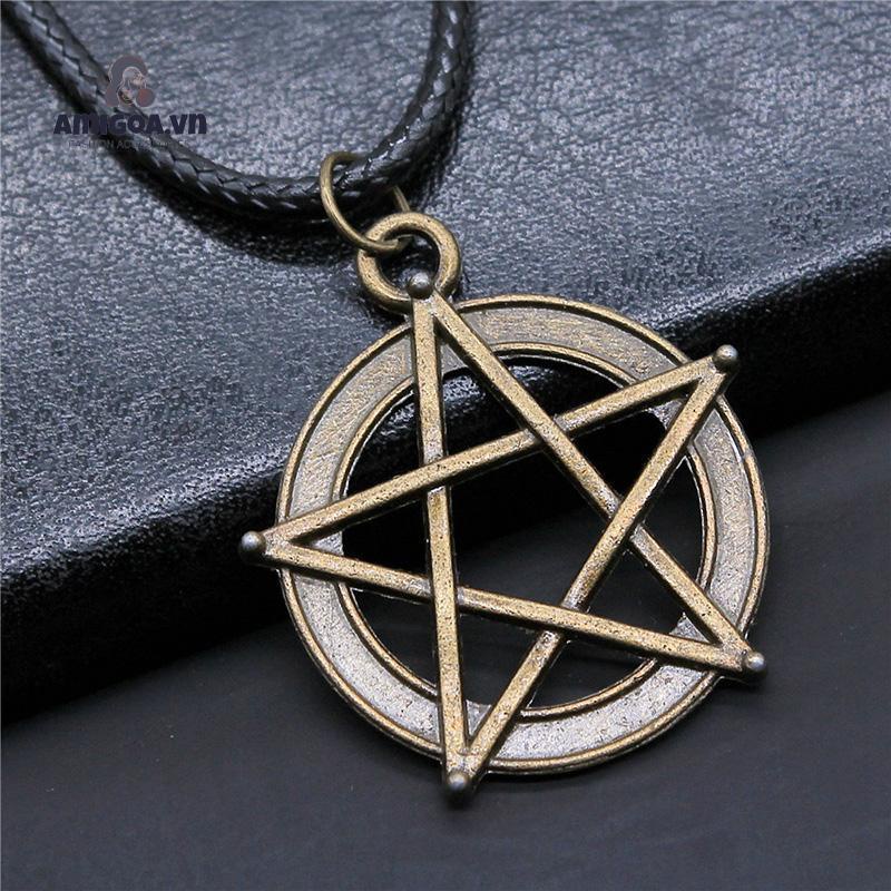 ✨✨Vòng Cổ Choker Dây Da Mặt Ngôi Sao Thời Trang Cho Nam Và Nữ