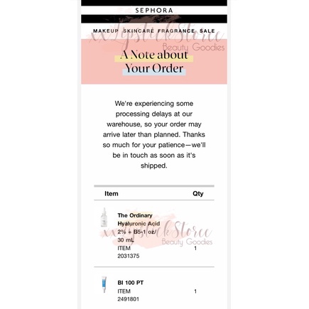 Serum Cấp Nước Và Phục Hồi Da The Ordinary Hyaluronic Acid 2% + B5