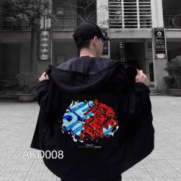 Áo khoác dù  DEGREY nam nữ form rộng Unisex 2 lớp Chống Nắng cực ngầu KMG