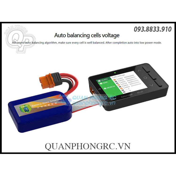 Đo và cân bằng  pin  ISDT BG-8S  (Không có tính năng sạc pin lipo)