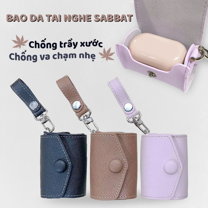 Bao Da Bảo Vệ Tai Nghe Bluetooth Wireless Sabbat X12 Pro và E12