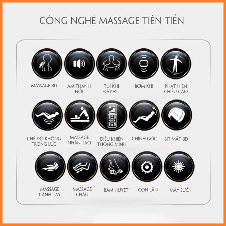 Ghế massage tự động đa chức năng, ghế massage toàn thân thư giãn hiệu quả