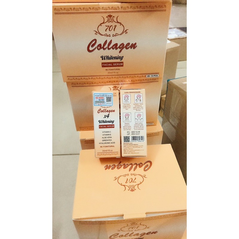 Giá sỉ lốc 12 chai serum collagen plus vit e chính hãng INDONESIA