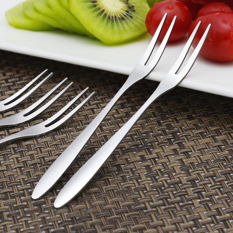 Dĩa/Nĩa ăn hoa quả, trái cây, bánh ngọt, món tráng miệng bằng inox bền đẹp