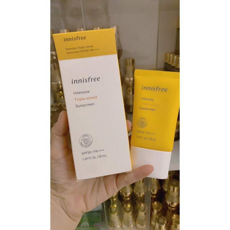 Kem chống nắng Innisfree Intensive triple care Sunscreen SPF50+/ PA+++ 50ml